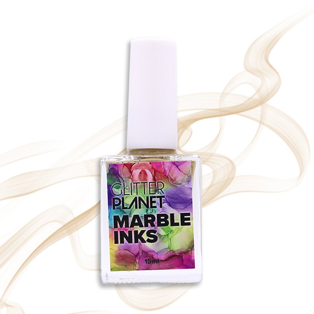 Glitter Planet Marble Art Ink - Beige