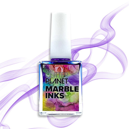 Glitter Planet Marble Art Ink - Violet