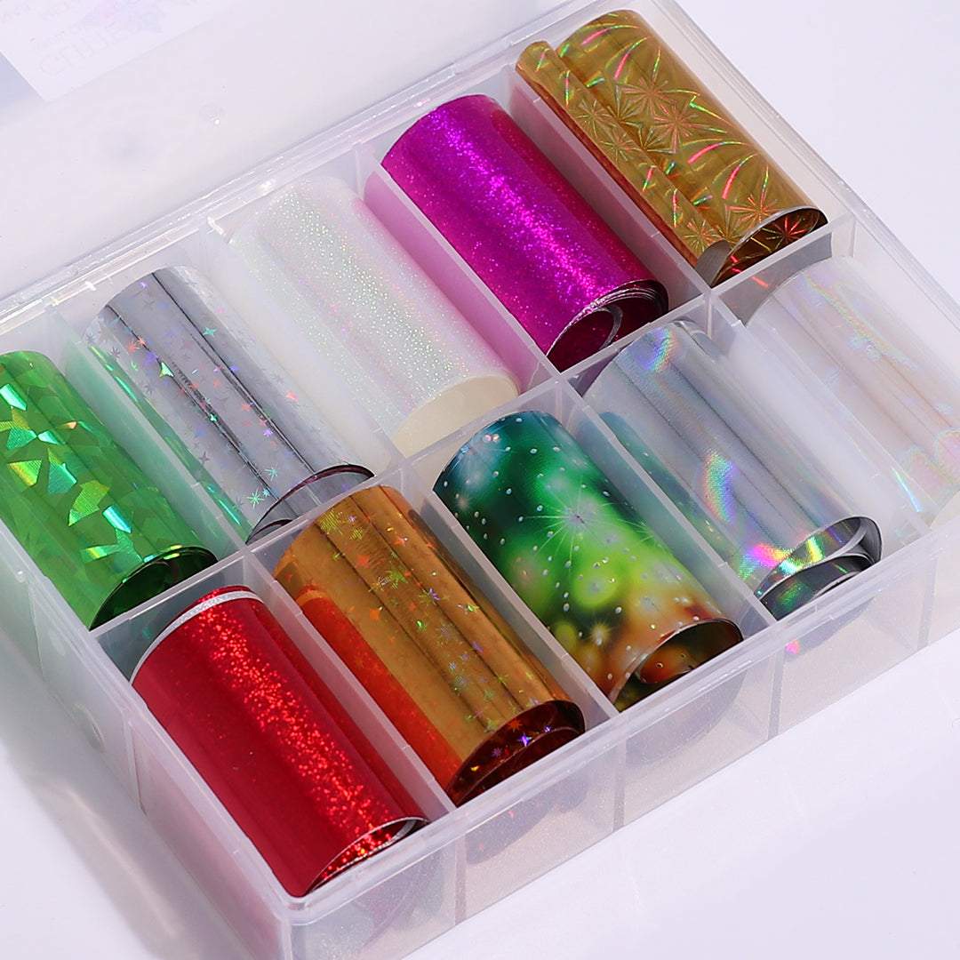 Nail Art Foil | Metallic Galore - 10pcs Set