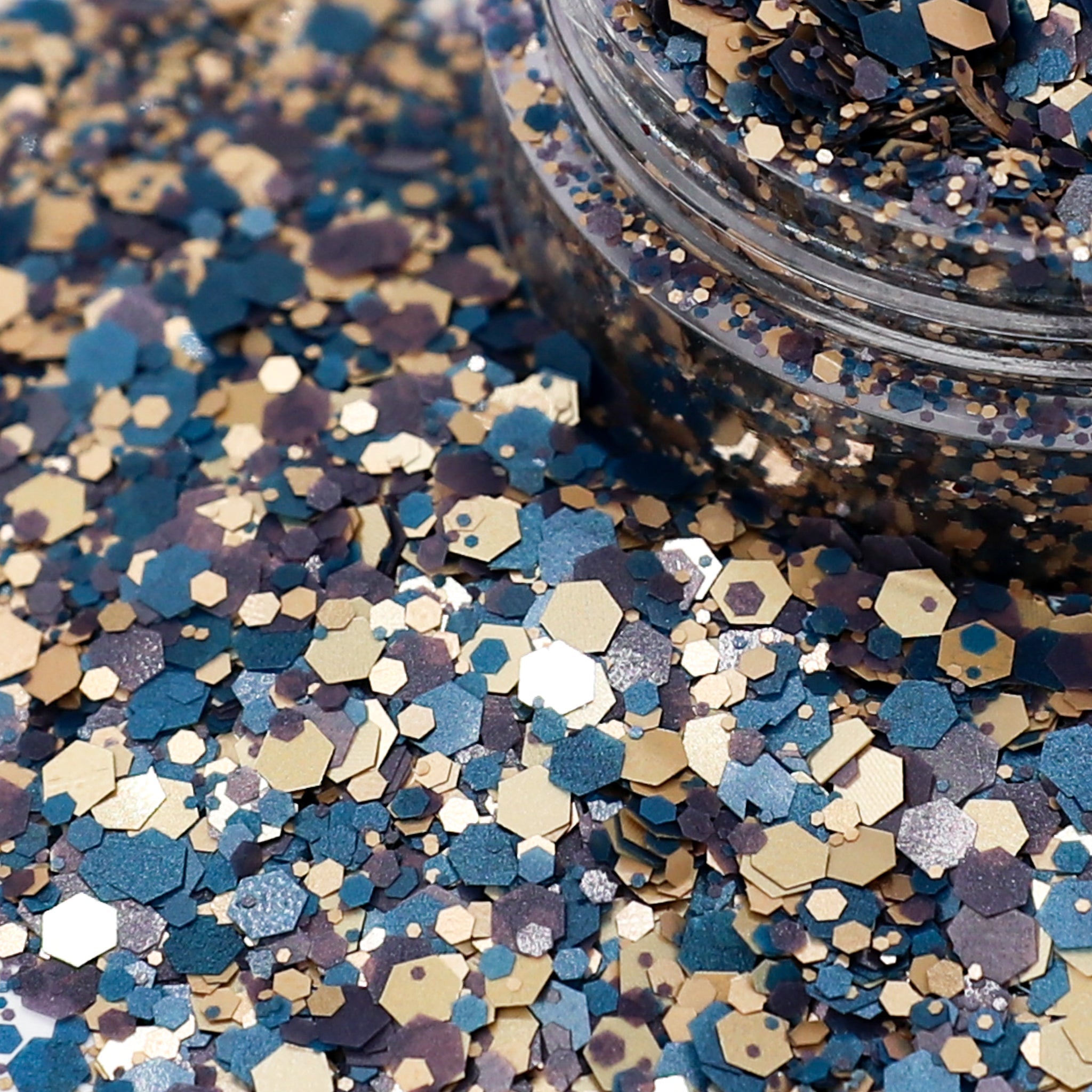 Glitter Planet Navy and Cream &
