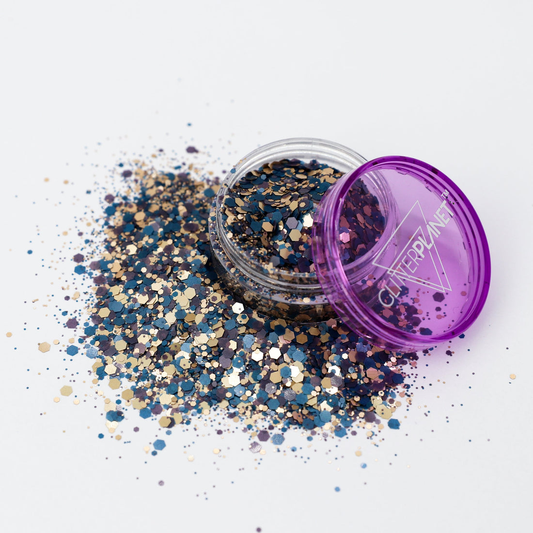 Glitter Planet Navy and Cream &