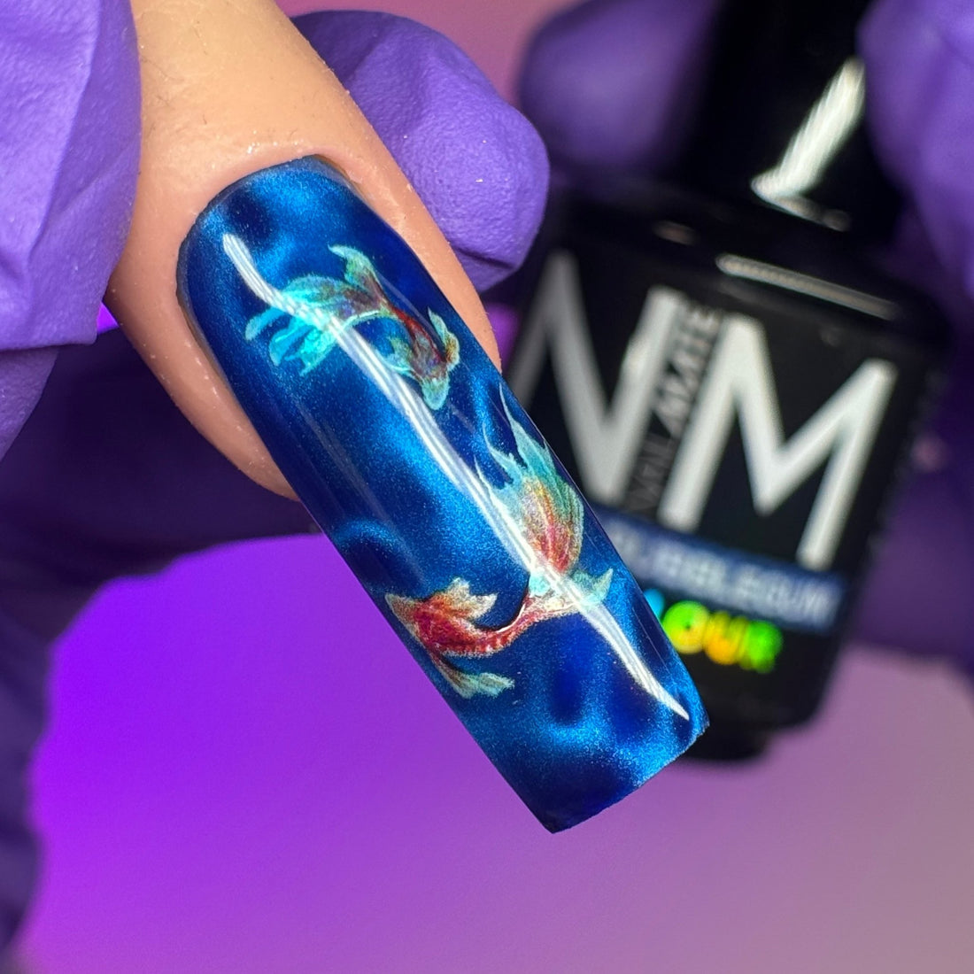 Gold Fish Nail Art Stickers