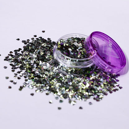 Gold Mine | Gold 3d Gem Nail Glitter in a pot on a white background