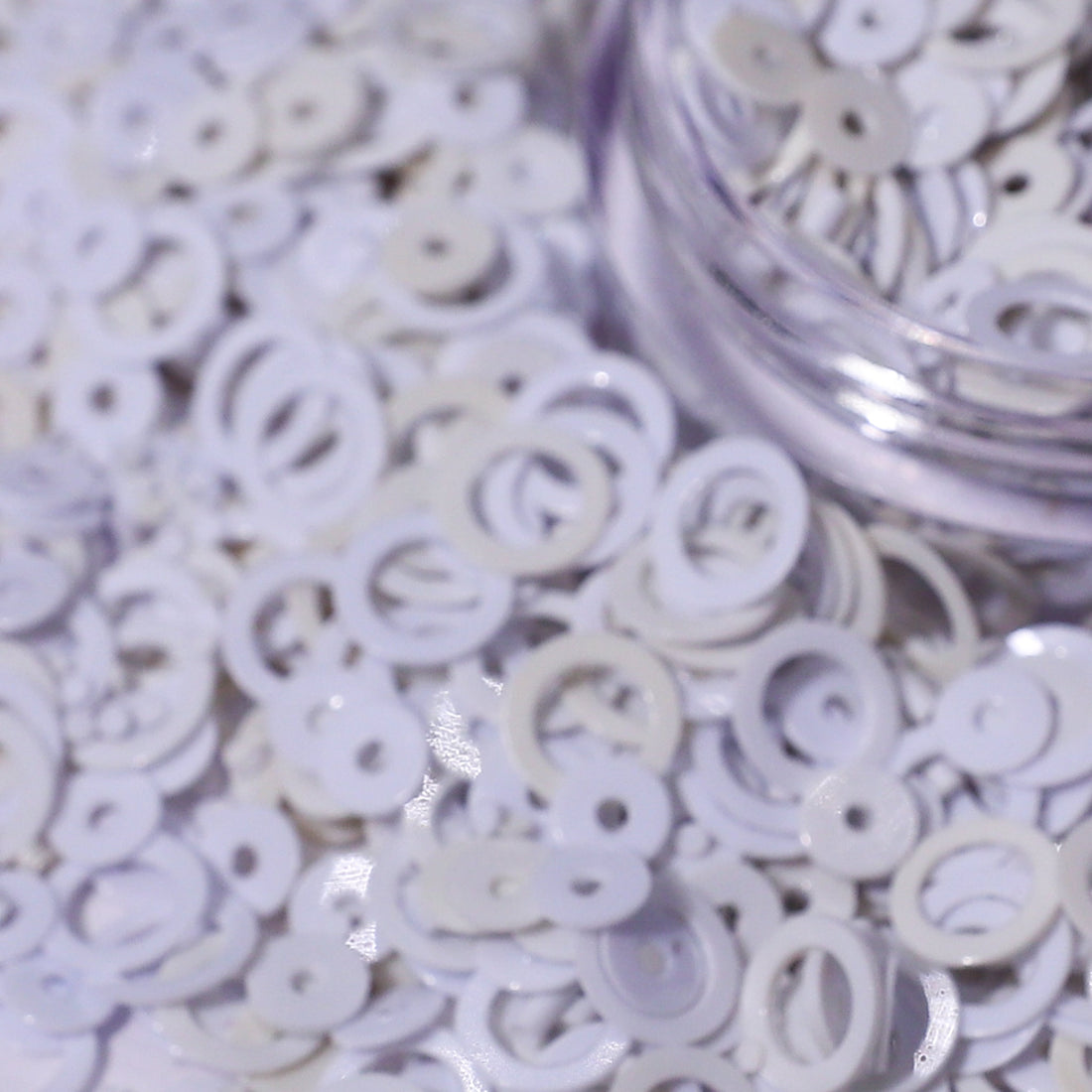 Halo | White Ring Nail Glitter