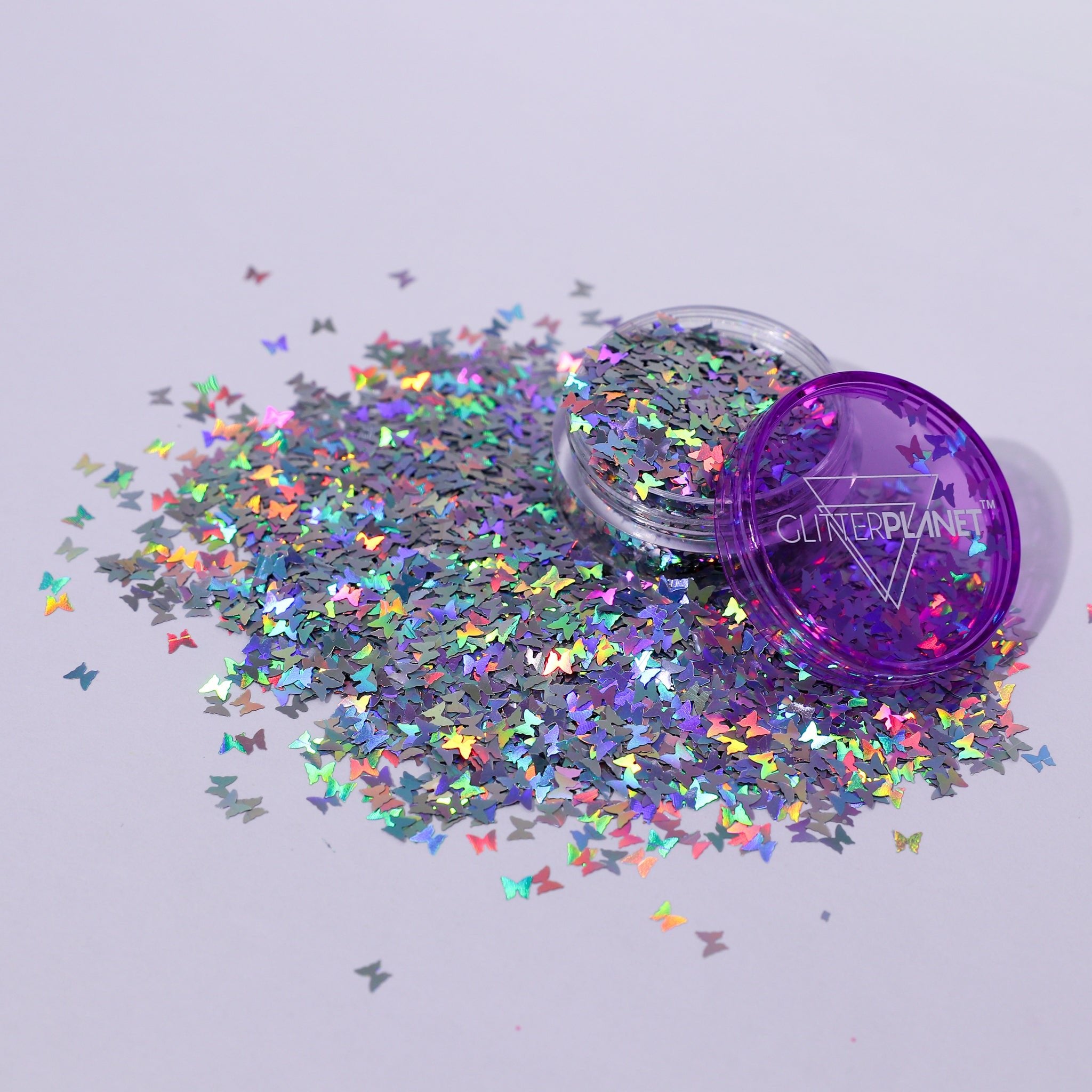 Holographic silver Butterfly Nail Glitter 5g