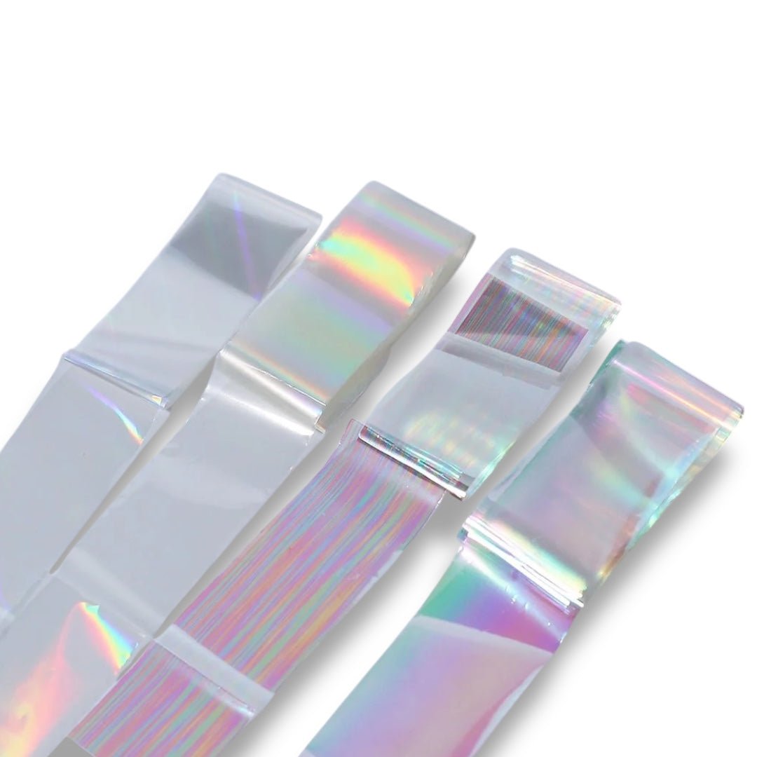 Iridescent clear Pearlised Nail Art Transfer Foils