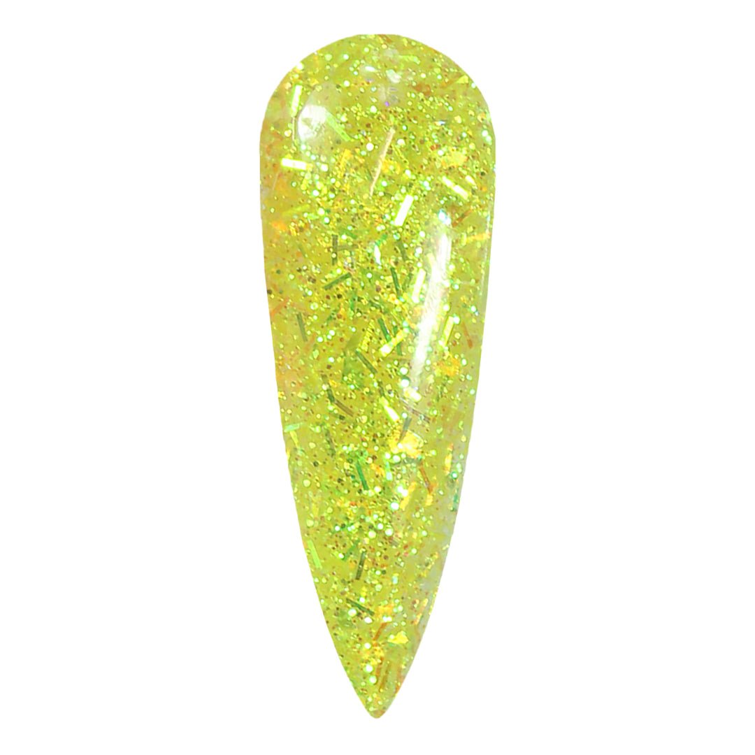 Lemon Sorbet Yellow Glitter Acrylic Nail Powder