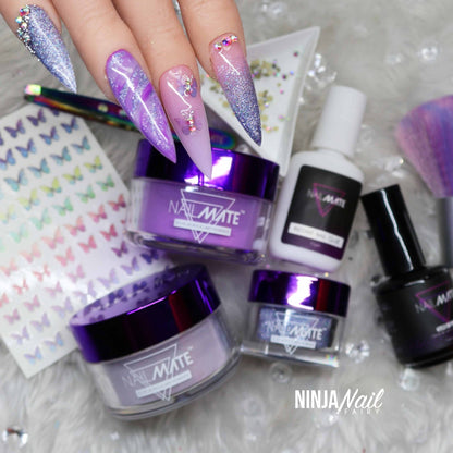 Lilac Sparkle Glitter Acrylic Nail Powder