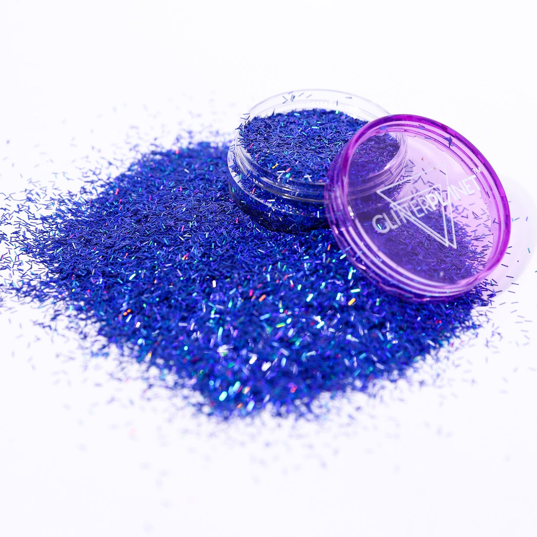 Loose Nail Glitter | Blue Holographic Tinsel