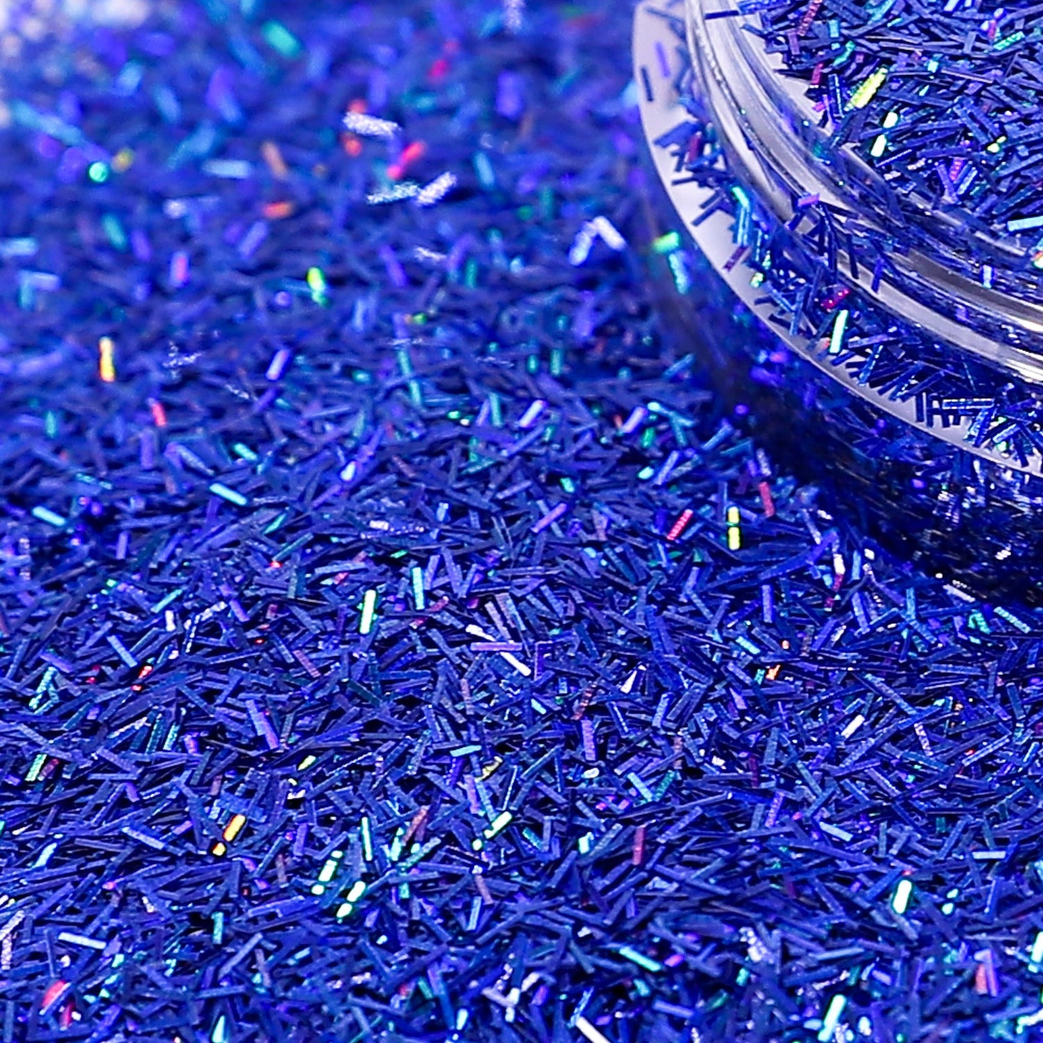 Loose Nail Glitter | Blue Holographic Tinsel
