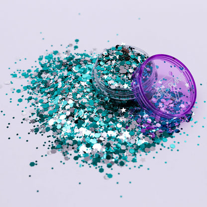 Loose Nail Glitter | Emerald Star