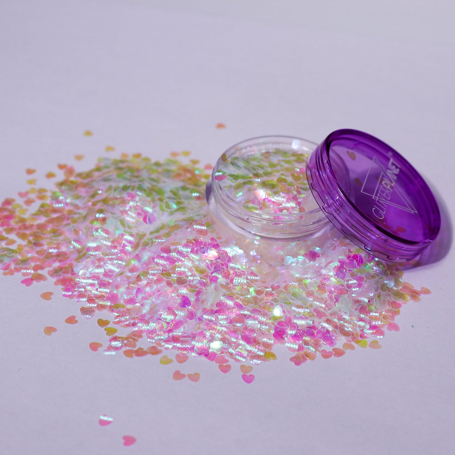 Loose Nail Glitter | Iridescent Hearts