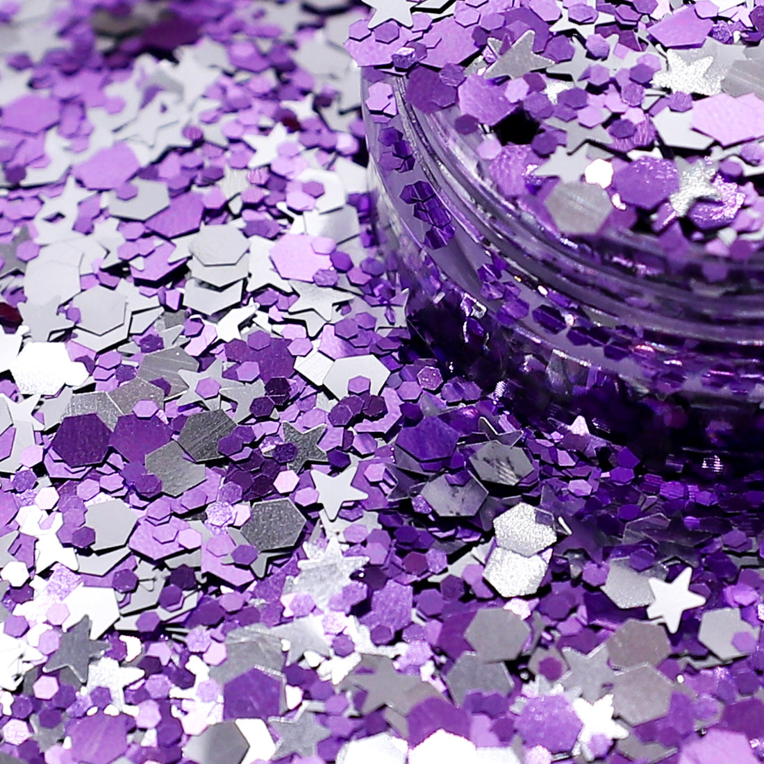 Loose Nail Glitter | Lavender Star