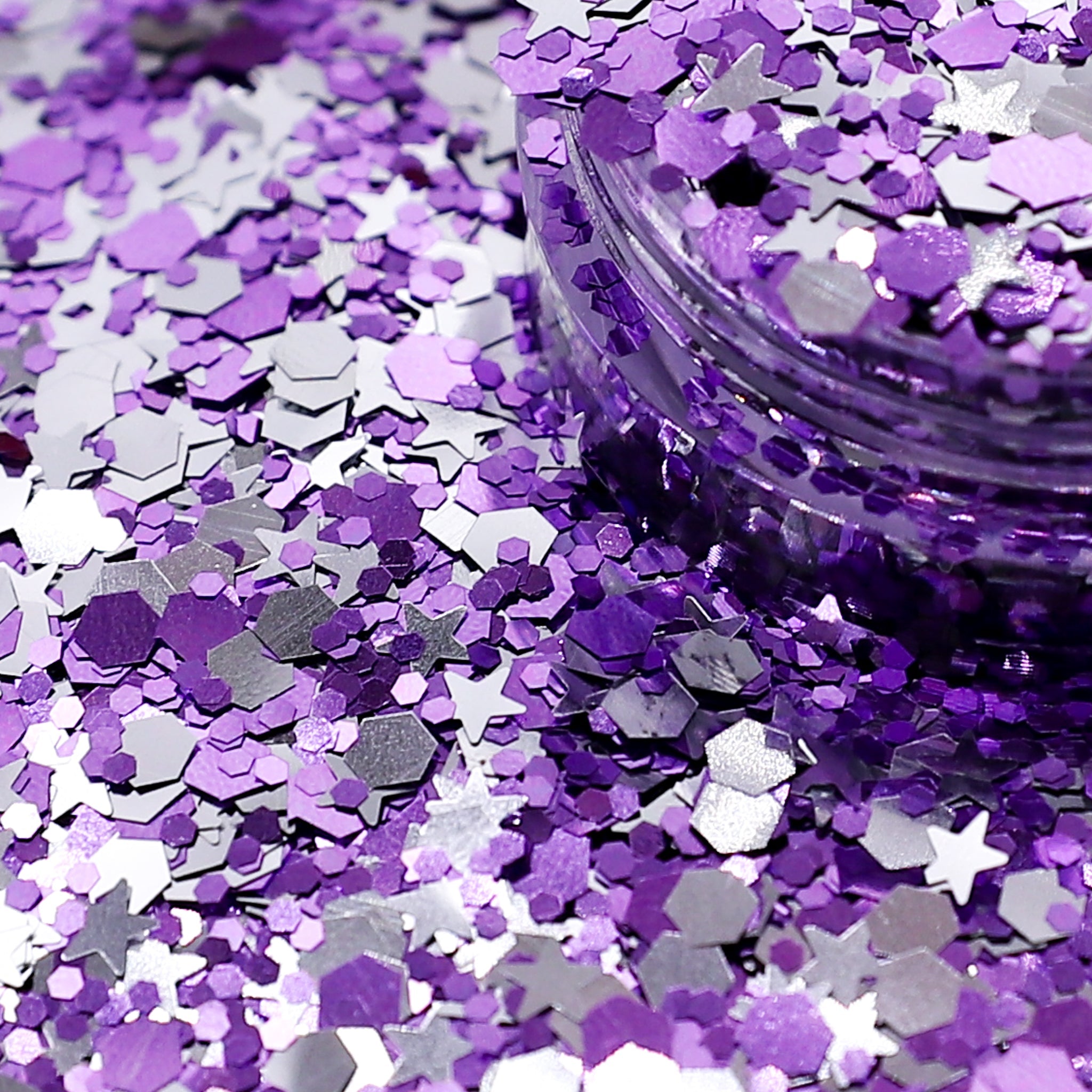 Loose Nail Glitter | Lavender Star