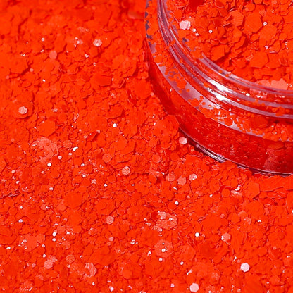Loose Nail Glitter | Orange Delight