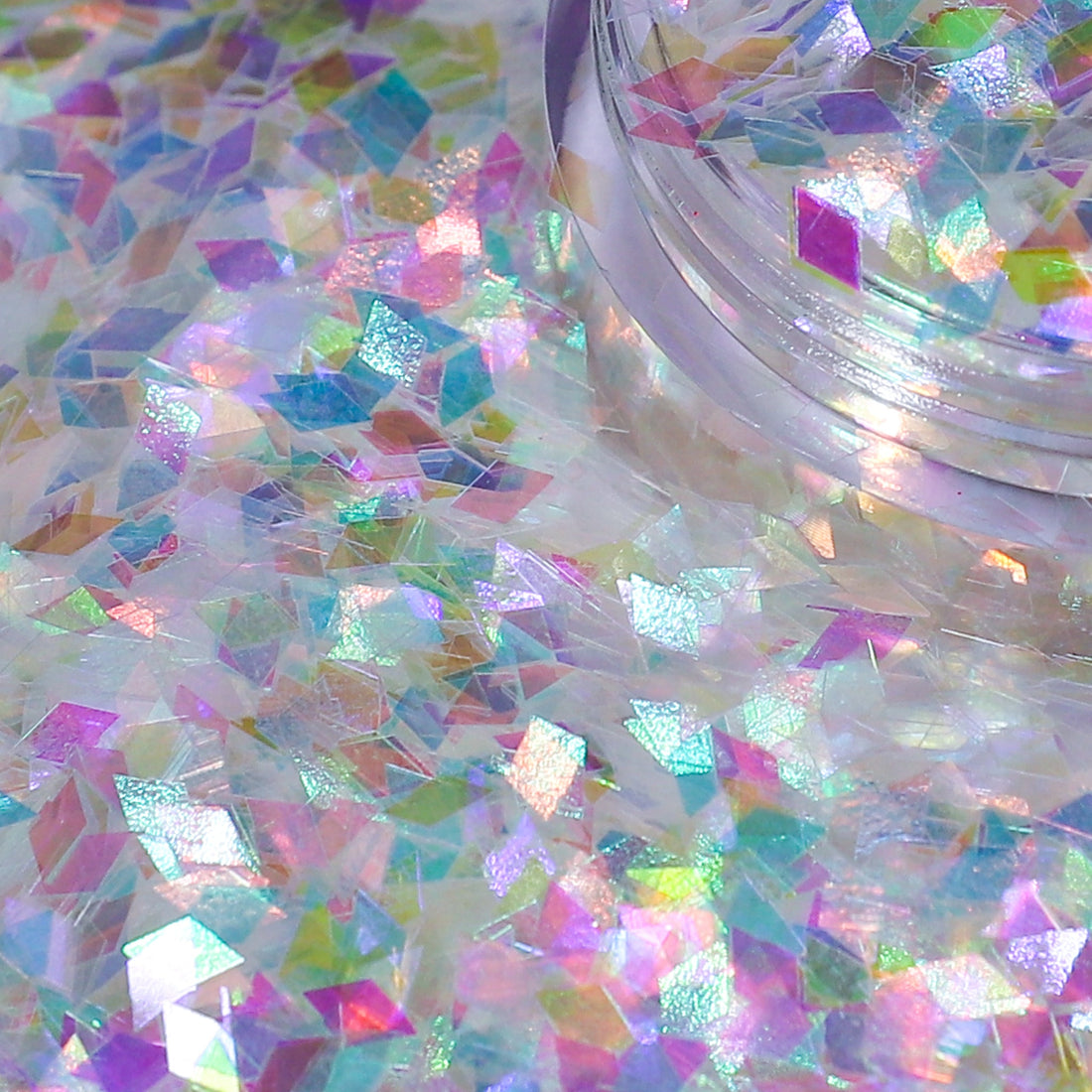 Loose Nail Glitter | Rainbow Diamonds 2mm