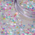 rainbow iridescent stars nail glitter from glitter planet