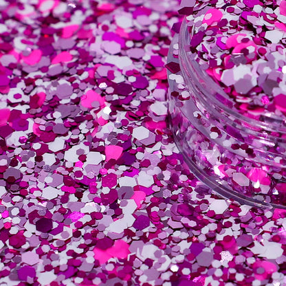 Love Struck Pink Metallic Nail Art Glitter