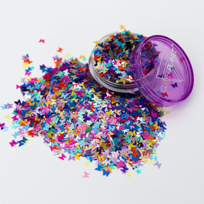 Matte Delight Rainbow Butterfly Mix Nail Glitter