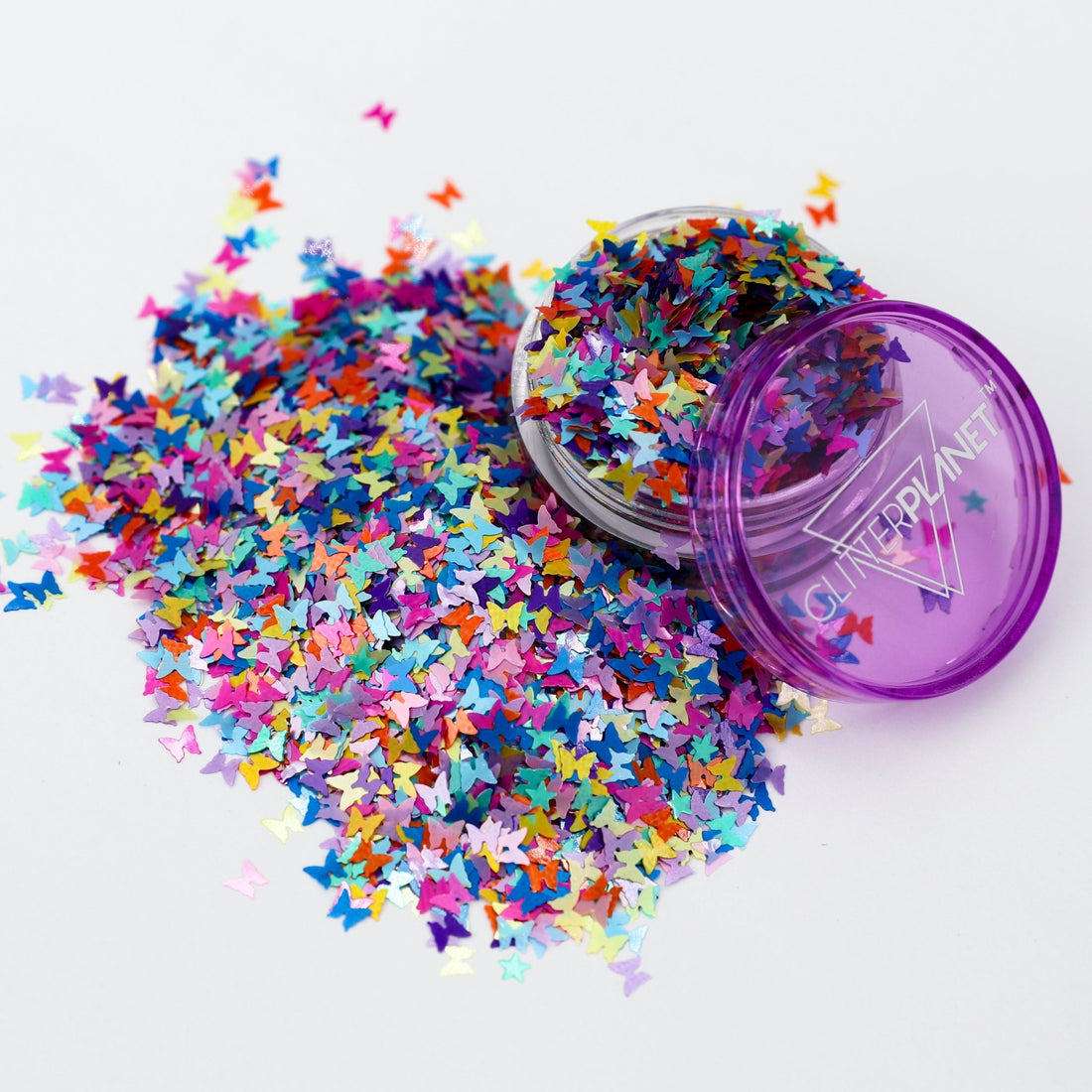 Matte Delight Rainbow Butterfly Mix Nail Glitter