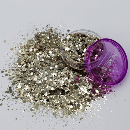 Metallic Light Gold Nail Glitter