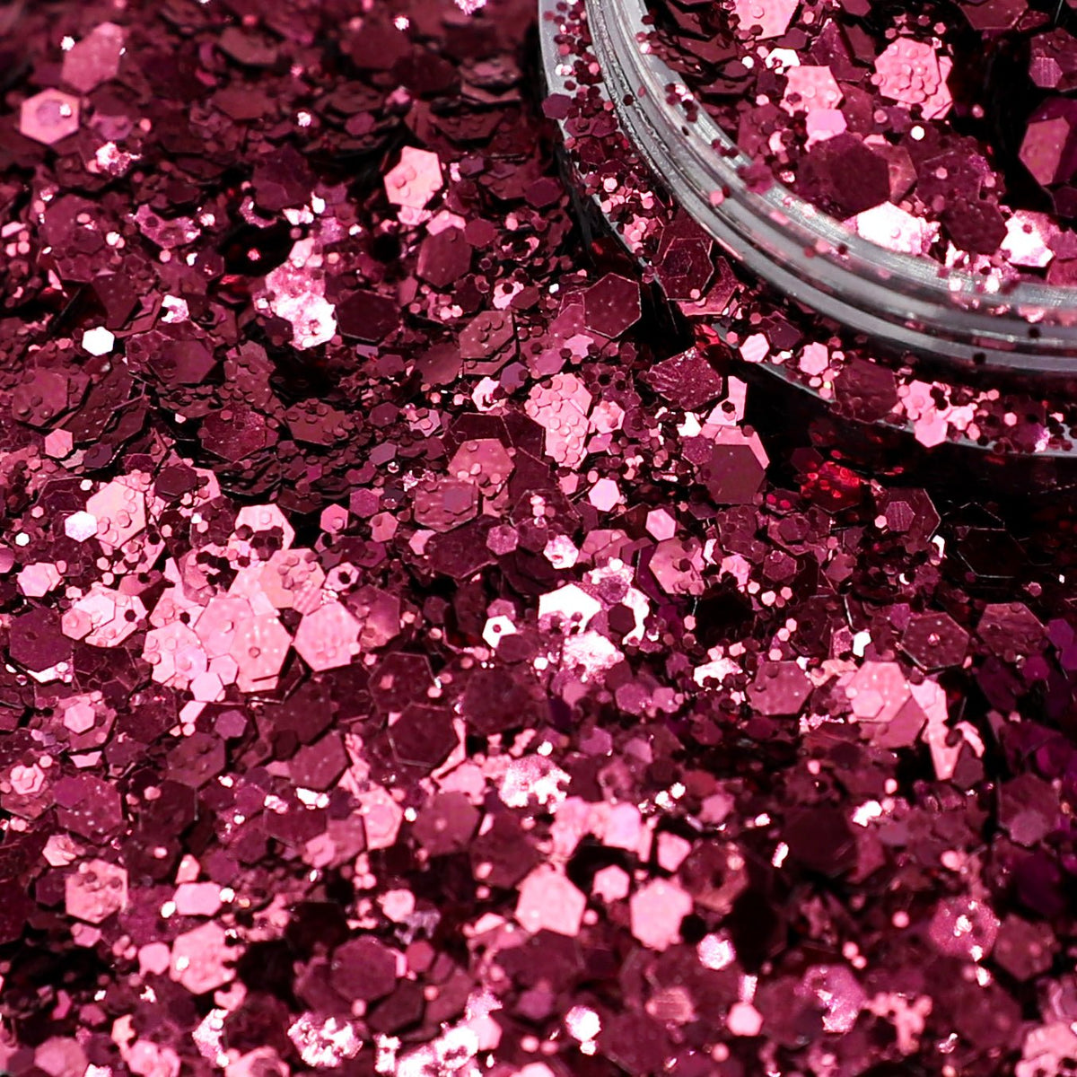 Metallic Wine Nail Glitter