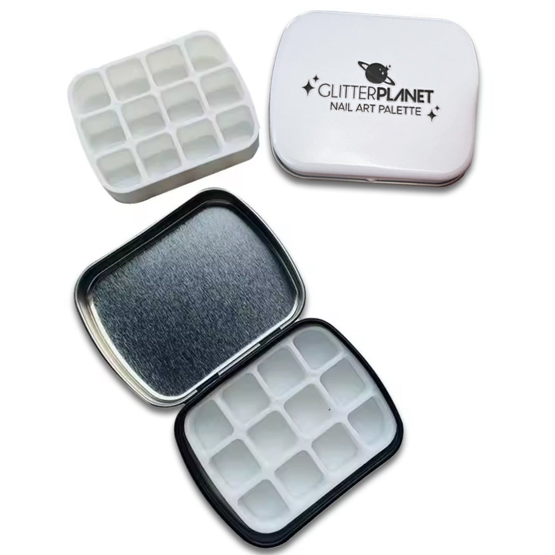 Mini 12colour Nail Art Palette Tin - Empty