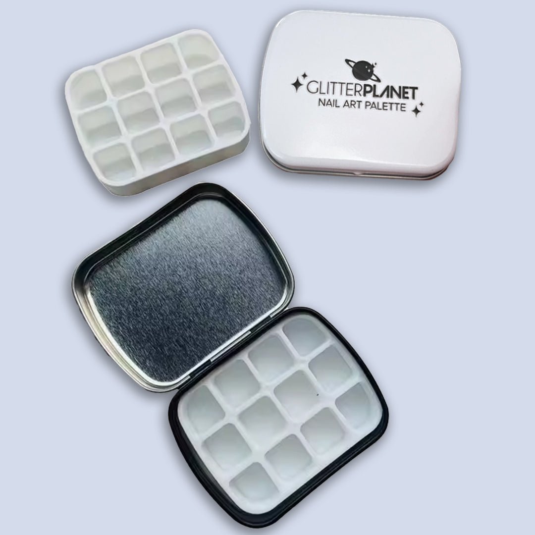 Mini 12colour Nail Art Palette Tin - Empty