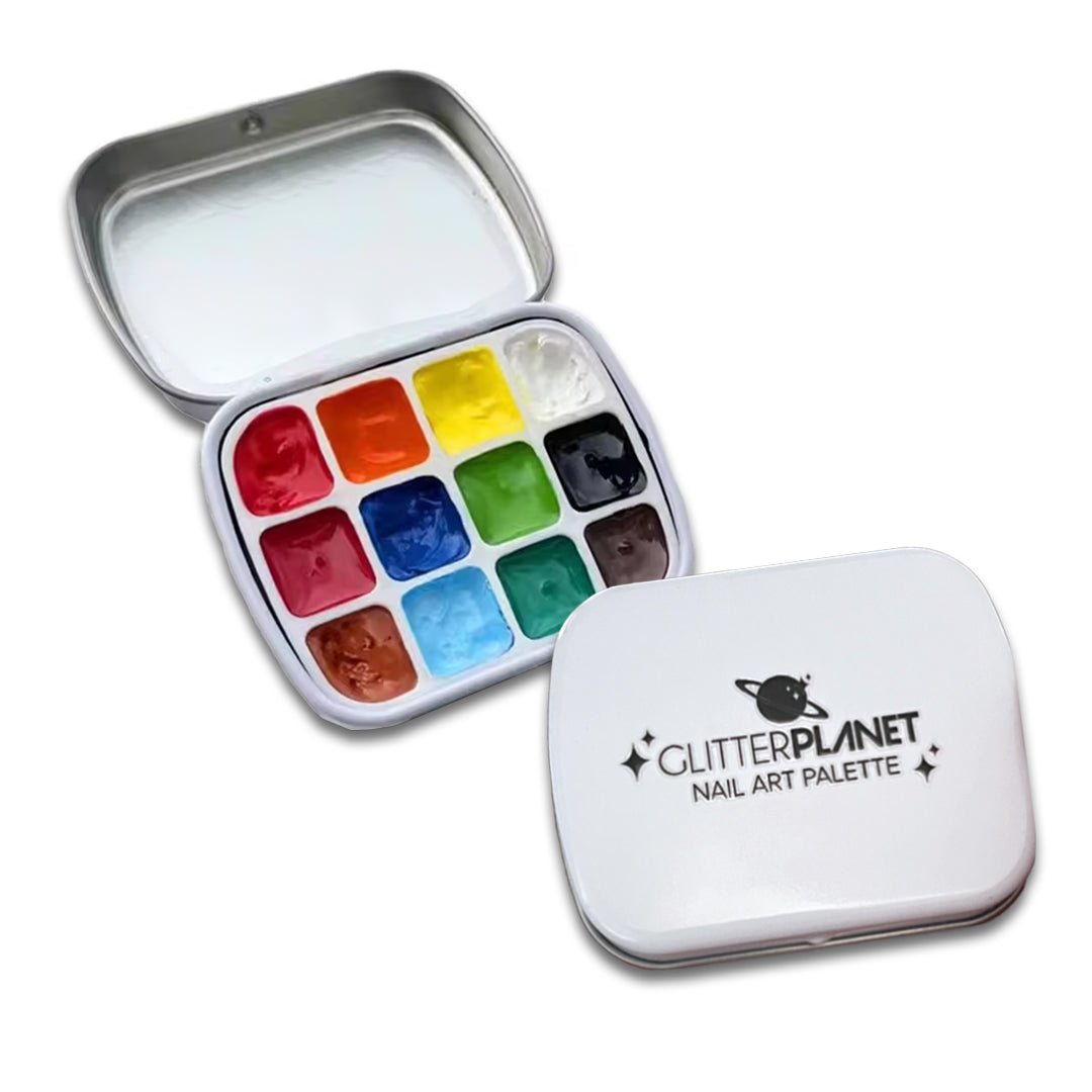 Mini 12colour Nail Art Palette Tin - Empty