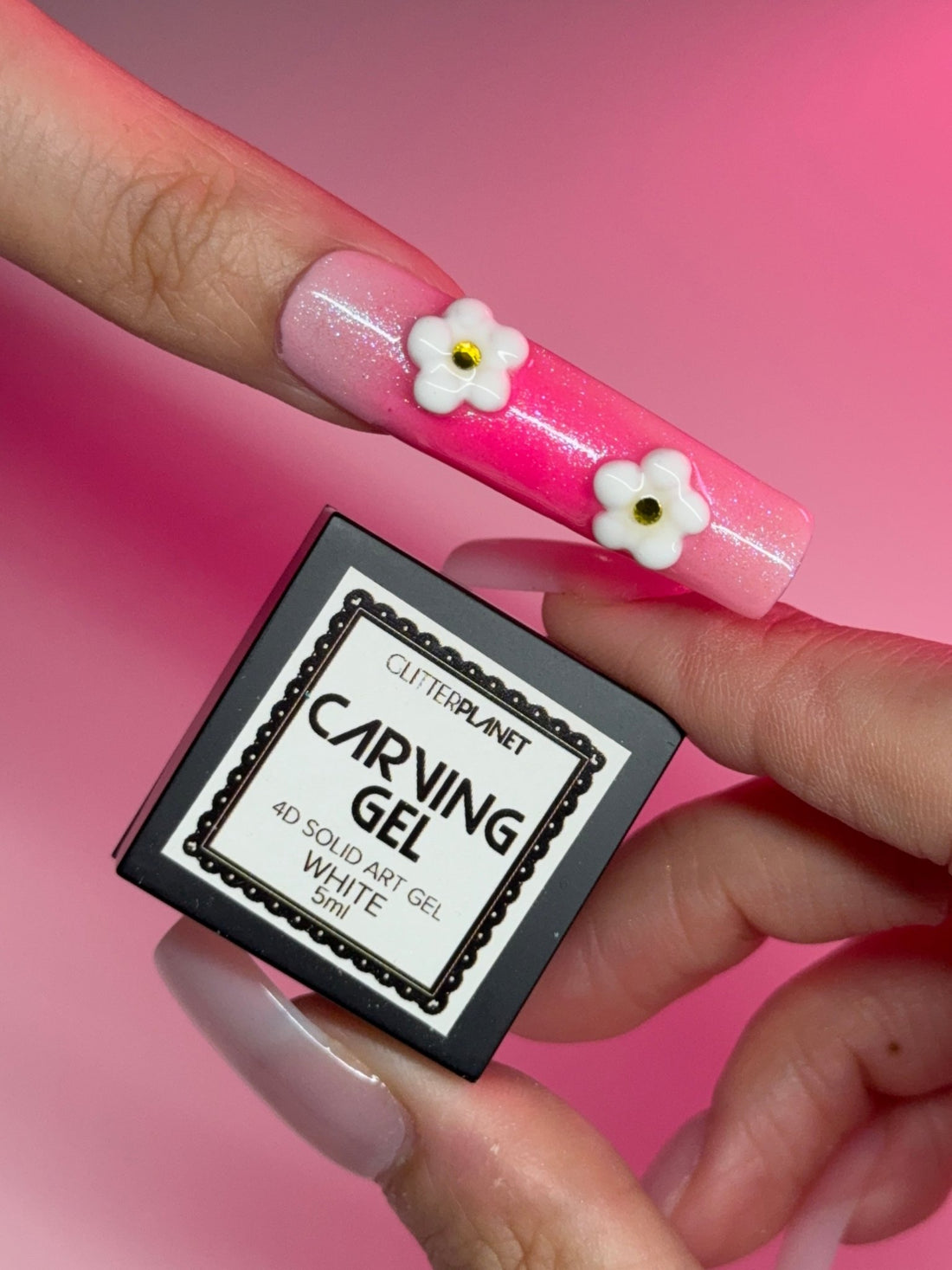 4D White Carving Nail Art Gel