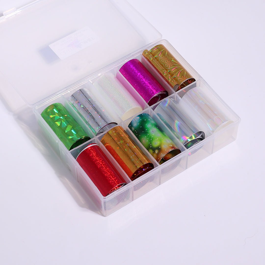 Nail Art Foil | Metallic Galore - 10pcs Set