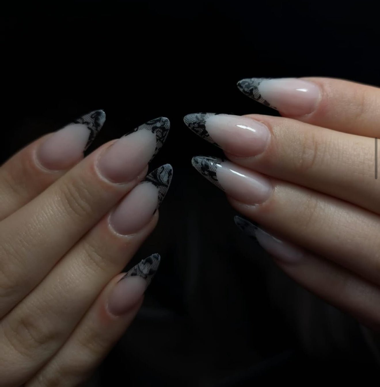 Nail Art Foil | White and Black Lace - 10pcs Set