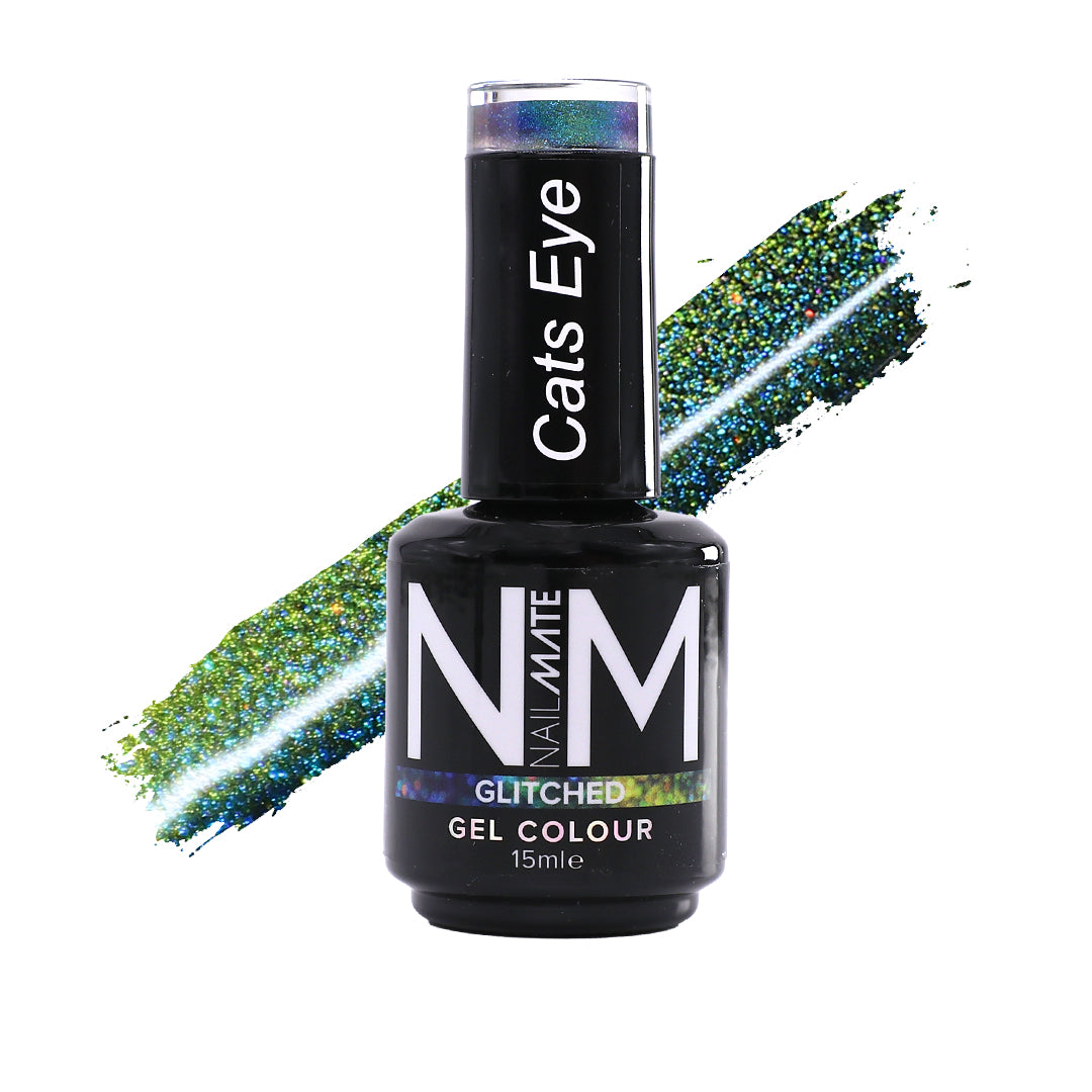 Glitched Cat Eye Gel Polish