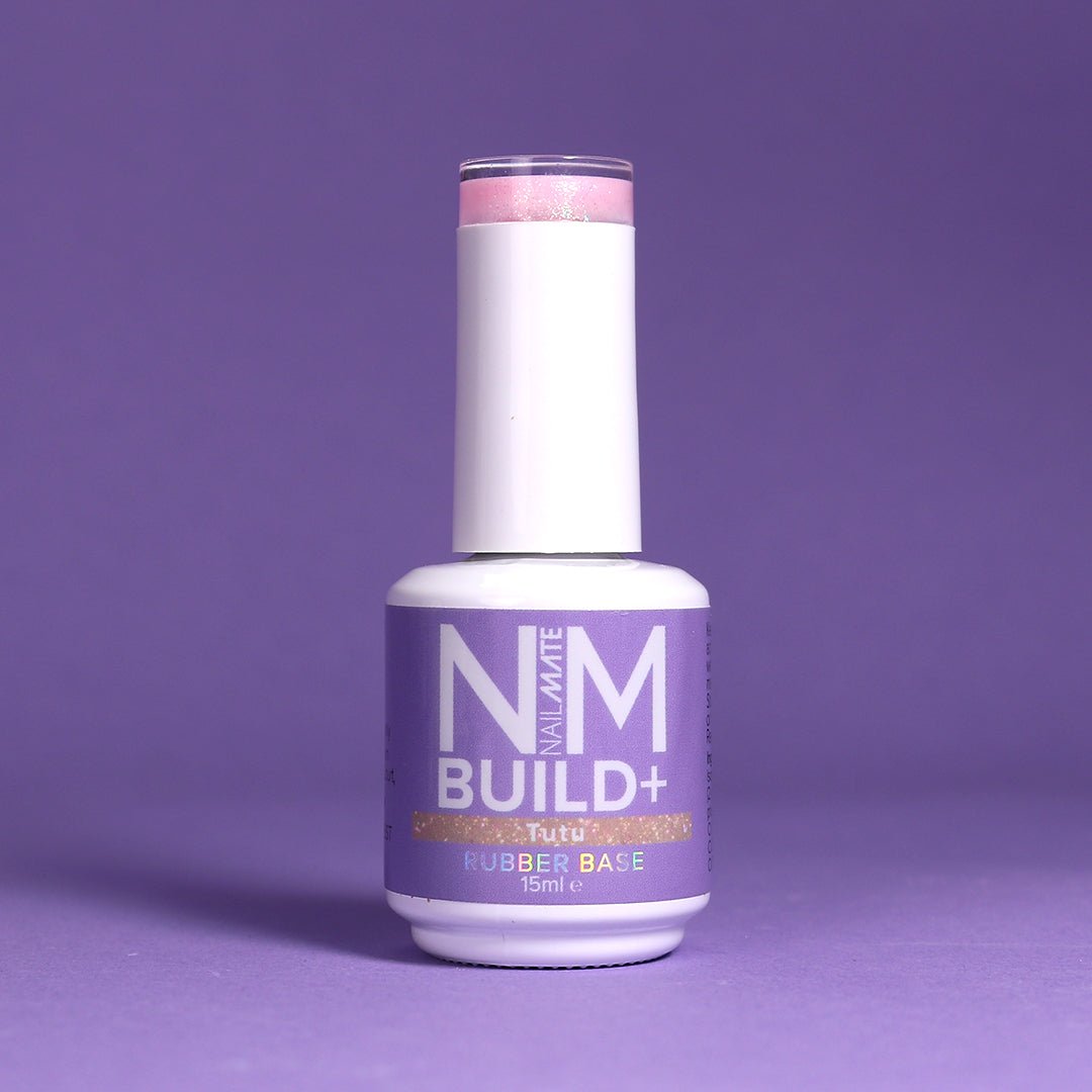 NM BUILD+ Rubber Base Strengthening Builder Gel in a Bottle