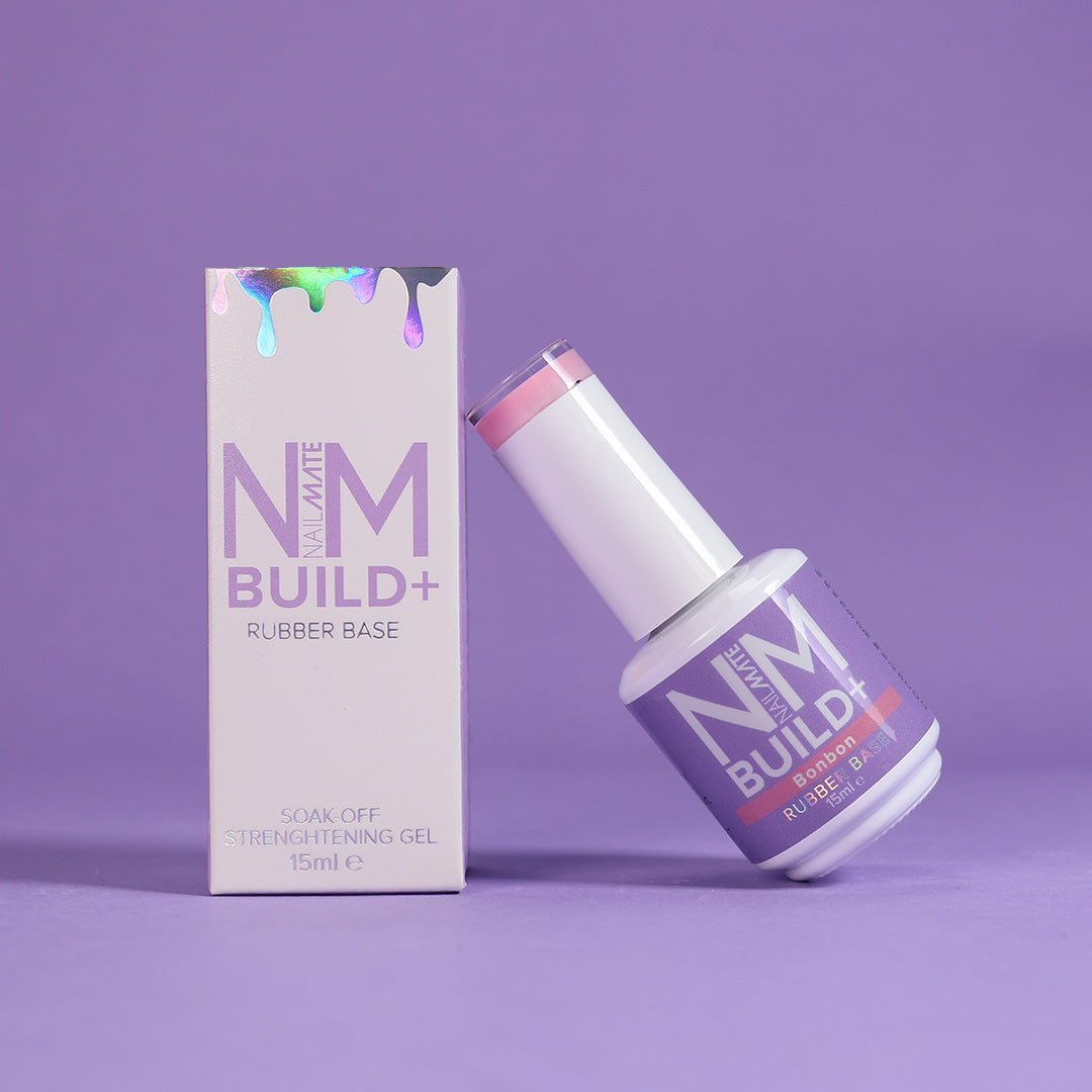 NM BUILD+ Rubber Base Strengthening Builder Gel in a Bottle