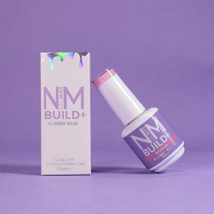 NM BUILD+ Rubber Base Strengthening Builder Gel in a Bottle