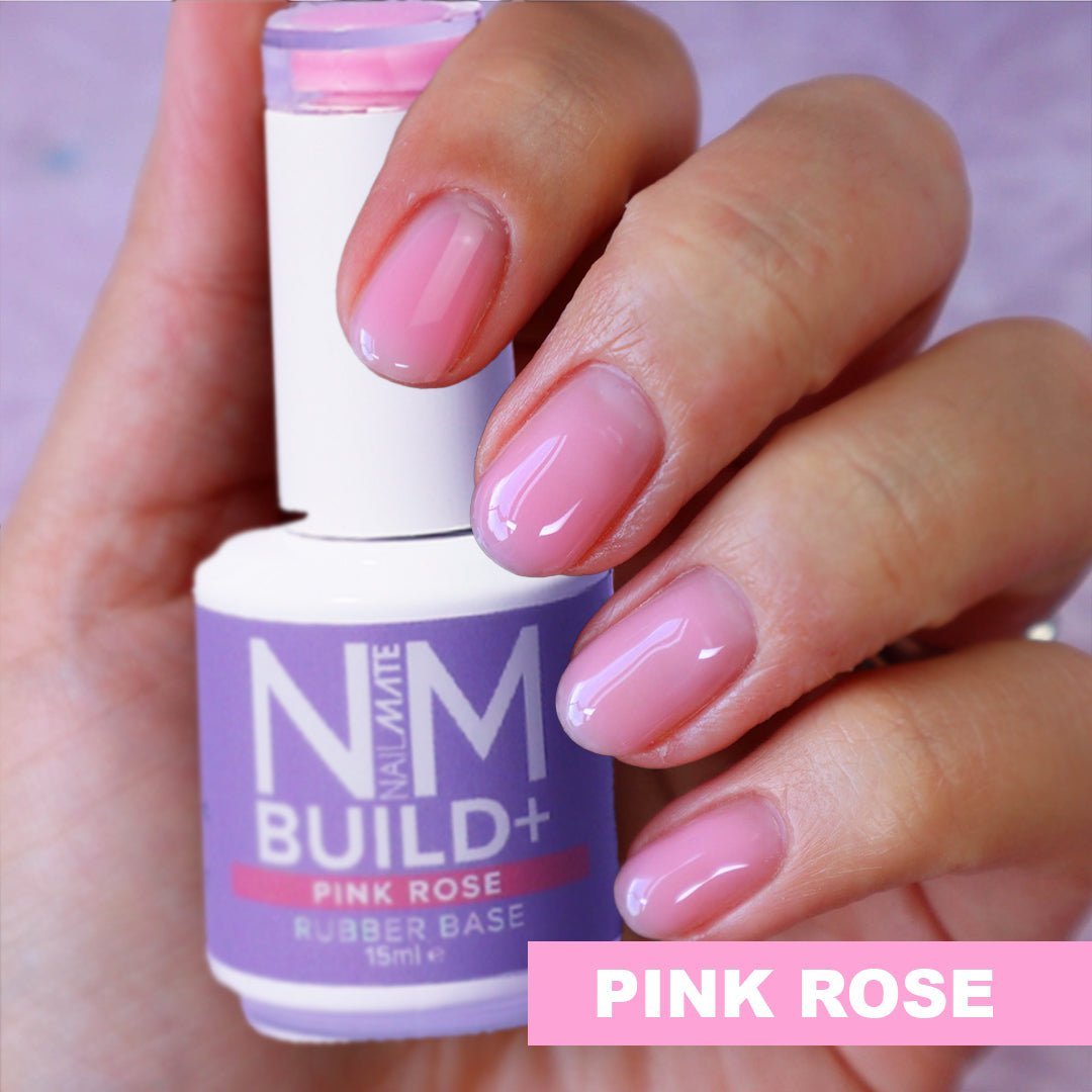 NM BUILD+ Rubber Base Strengthening Builder Gel in a Bottle