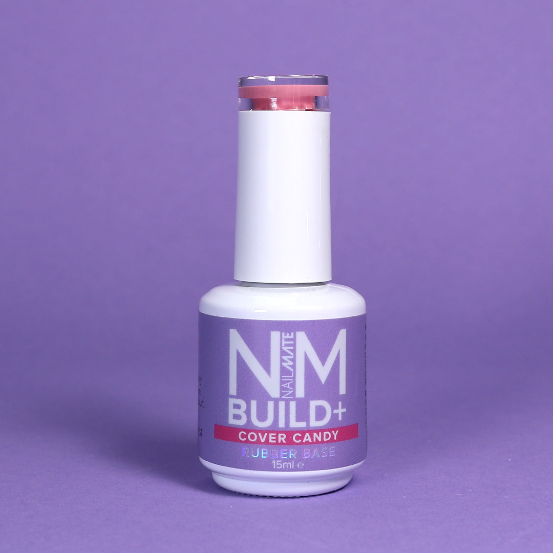Cover Candy Build+ Rubber Base Strengthening Builder Gel in a Bottle