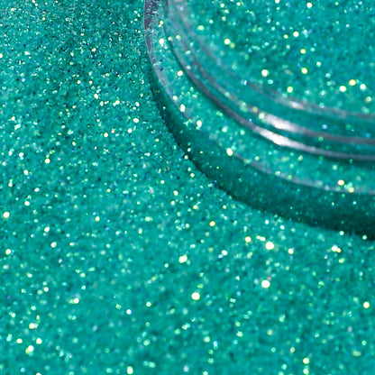 Paradise turquoise nail glitter
