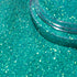 Paradise turquoise nail glitter