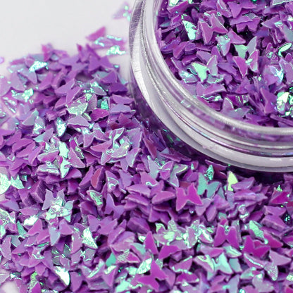 Pearl Lilac Butterfly mix Nail Glitter