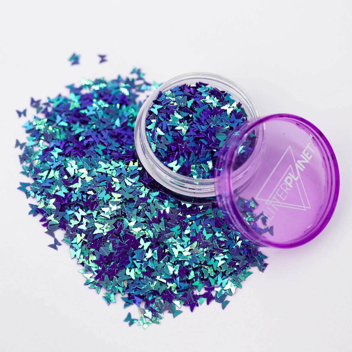 Pearl Purple Butterfly Mix Nail Glitter