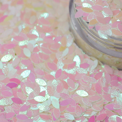 Pink Pearl Rice Shape Nail Glitter