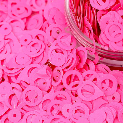 Pink Rings Nail Glitter