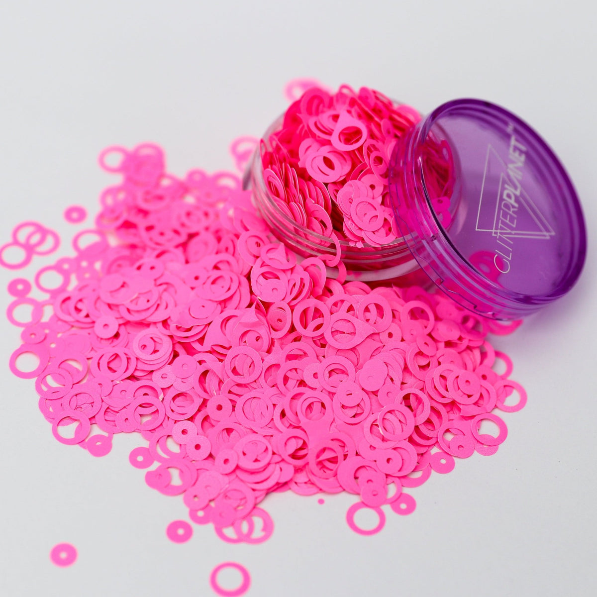 Pink Rings Nail Glitter