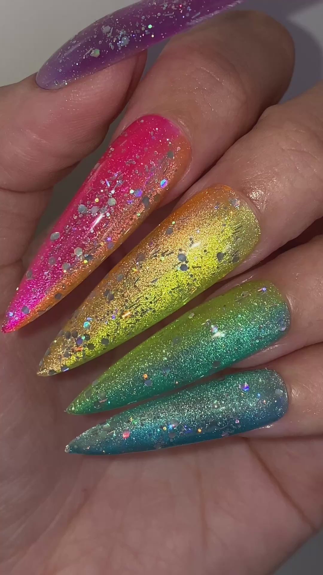Hema Free Gel Polish Rainbow Stained Glass 6pcs Collection