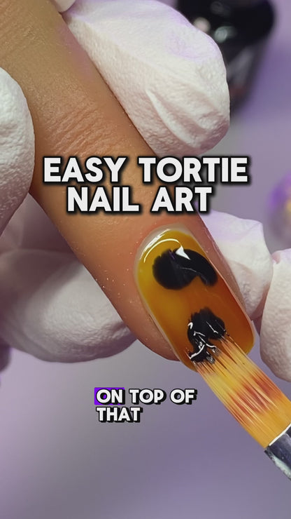 Glitter Planet Tortie Tortoise Gel Polish Nail Art Kit