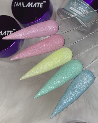 Pastel Rainbow Shimmer Frost Coloured Acrylic Set