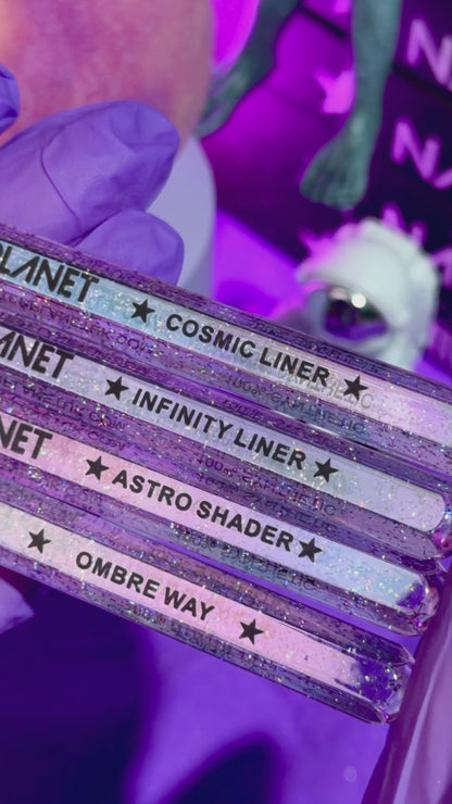 Space Babe 4 pcs Nail Art Brush Bundle