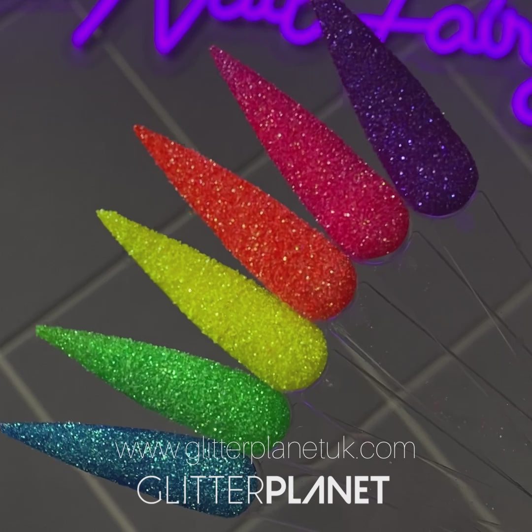 Neon Brights Fine Sugaring Glitter Nail art Set